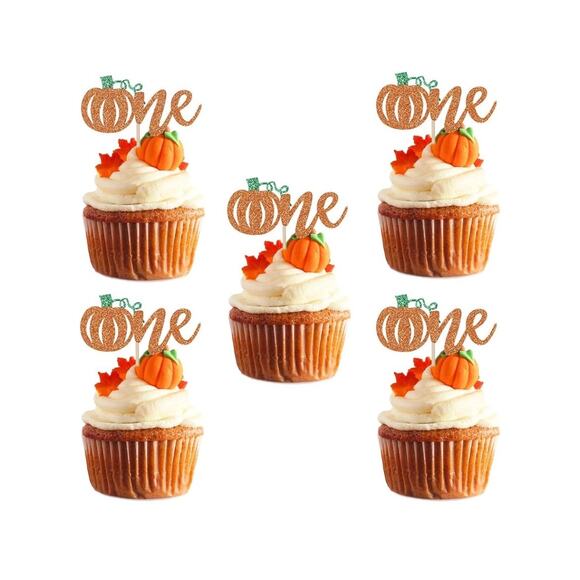 Autumn Fall Pumpkin First Birthday Bundle for One Year Old 1st Party Decorations - Picture 3 of 16